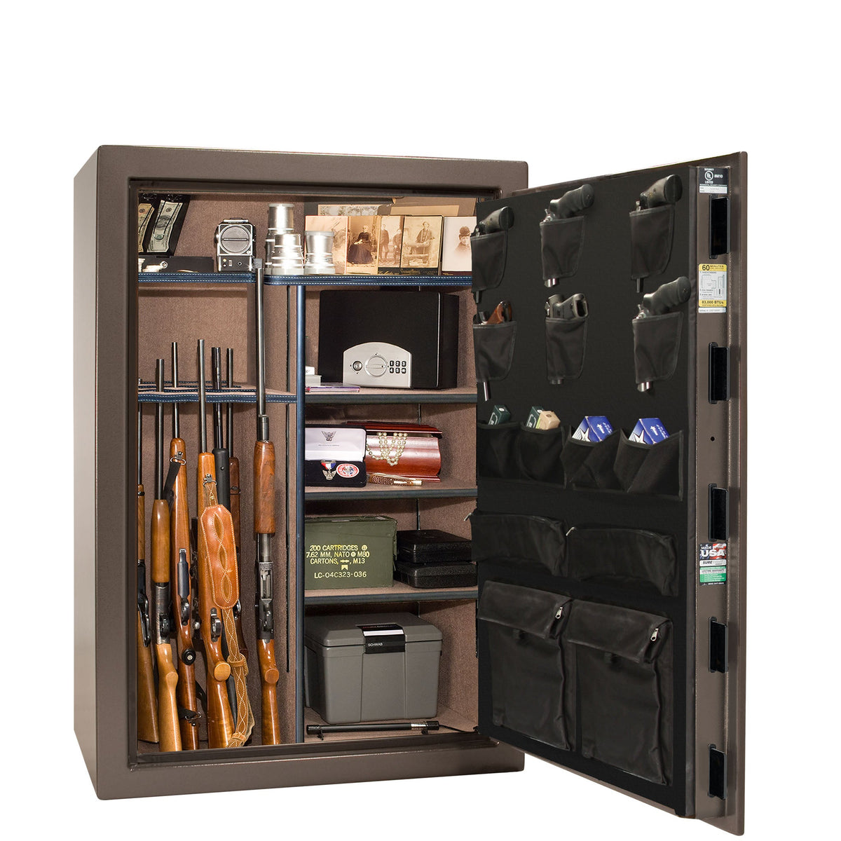 USA Series | Level 3 Security | 60 Minute Fire Rating | 48 | Dimensions: 60.5&quot;(H) x 42&quot;(W) x 22&quot;(D) | Bronze Textured | Electronic Lock - Open